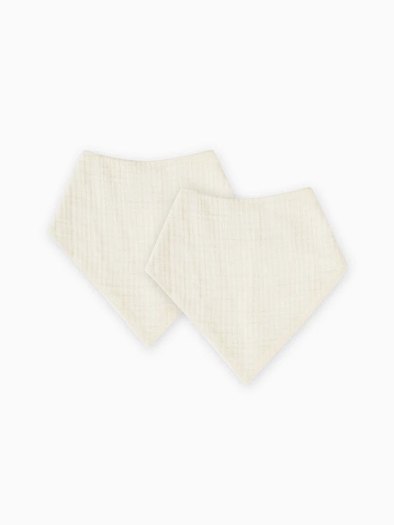 Colored Organics 2-Pack Muslin Bibs 3 Colored Organics 2-Pack Muslin Bibs