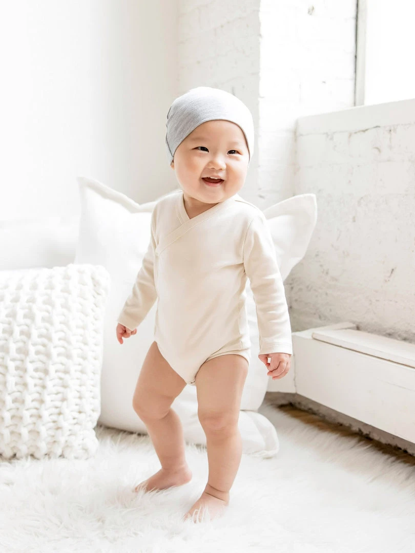 Colored Organics Classic Kimono Bodysuit - Long Sleeve Baby (0-24m) 8 Colored Organics Classic Kimono Bodysuit - Long Sleeve Baby (0-24m)