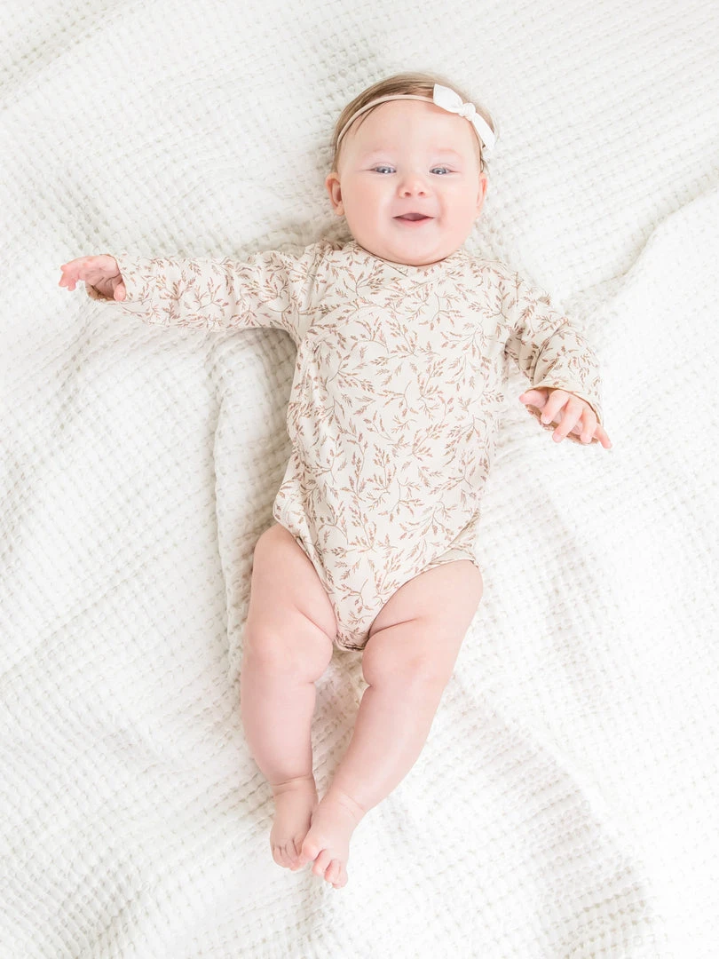 Colored Organics Kai Kimono Bodysuit Baby (0-24m) 8 Colored Organics Kai Kimono Bodysuit Baby (0-24m)