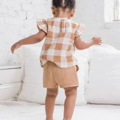 Colored Organics Baby (0-24m) Greta Flutter Sleeve Muslin Top 10 Colored Organics Baby (0-24m) Greta Flutter Sleeve Muslin Top