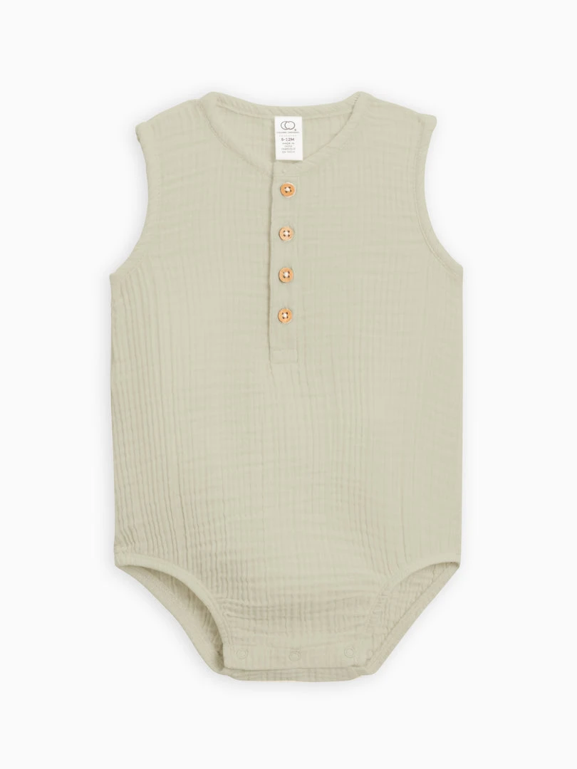 Colored Organics Bowie Muslin Bubble Romper 4 Colored Organics Bowie Muslin Bubble Romper