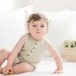 Colored Organics Bowie Muslin Bubble Romper
