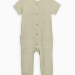 Colored Organics Nils Muslin Button Suit Baby (0-24m)