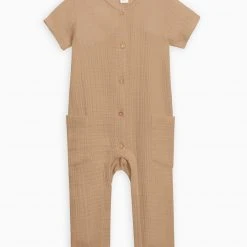 Colored Organics Nils Muslin Button Suit Baby (0-24m) 9 Colored Organics Nils Muslin Button Suit Baby (0-24m)