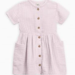 Colored Organics Baby (0-24m) Mabel Muslin Button Dress