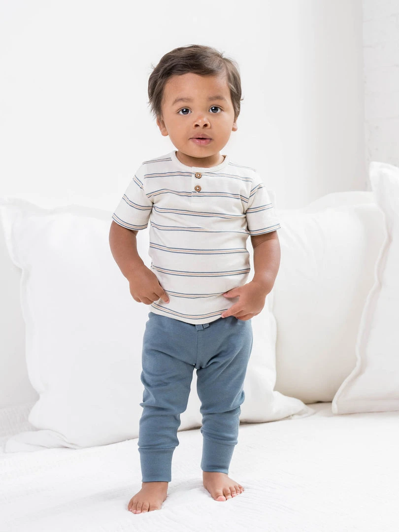 Colored Organics Reef Henley Baby (0-24m) 6 Colored Organics Reef Henley Baby (0-24m)