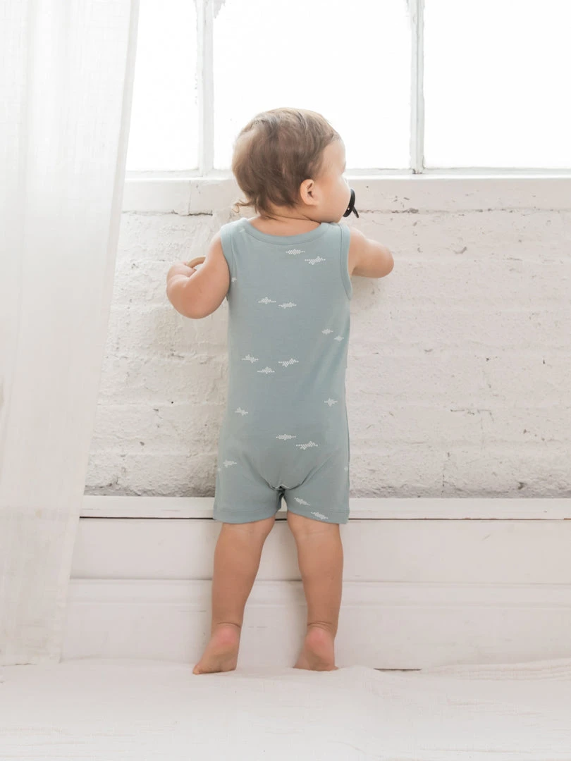 Colored Organics Nile Romper Baby (0-24m) 6 Colored Organics Nile Romper Baby (0-24m)