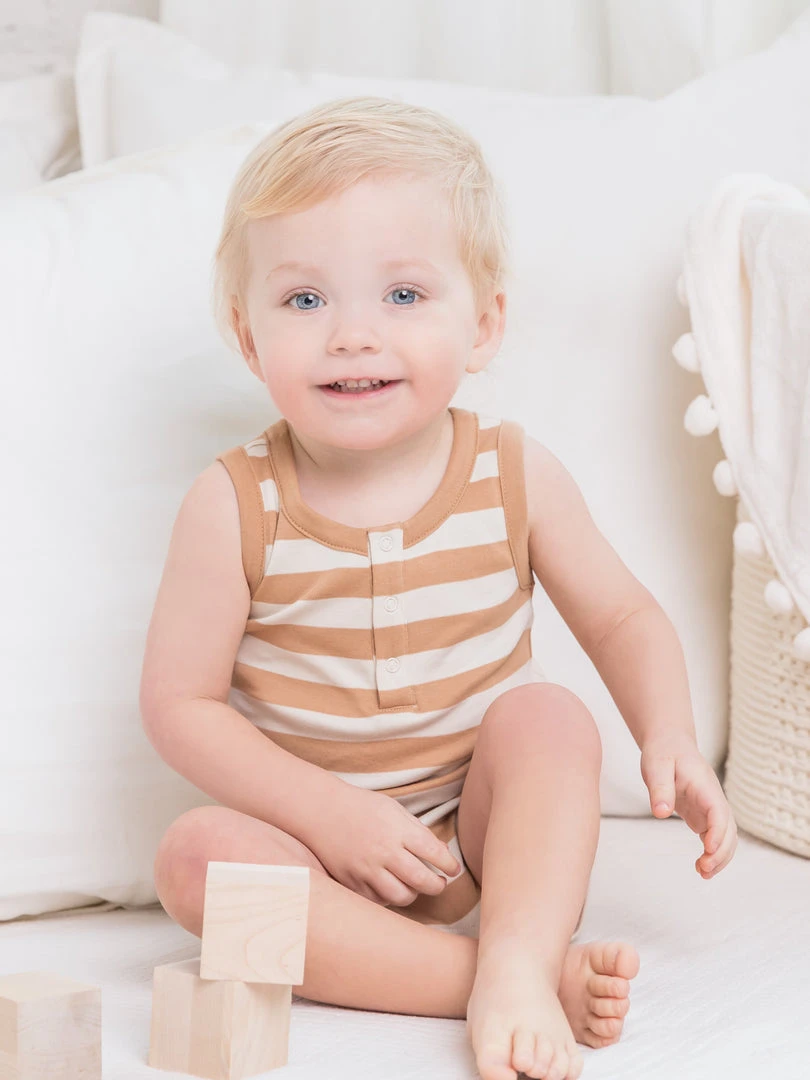 Colored Organics Nile Romper Baby (0-24m) 4 Colored Organics Nile Romper Baby (0-24m)