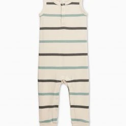 Colored Organics Henley Tank Romper Baby (0-24m)