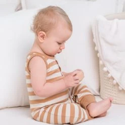 Colored Organics Henley Tank Romper Baby (0-24m) 11 Colored Organics Henley Tank Romper Baby (0-24m)