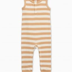 Colored Organics Henley Tank Romper Baby (0-24m) 9 Colored Organics Henley Tank Romper Baby (0-24m)