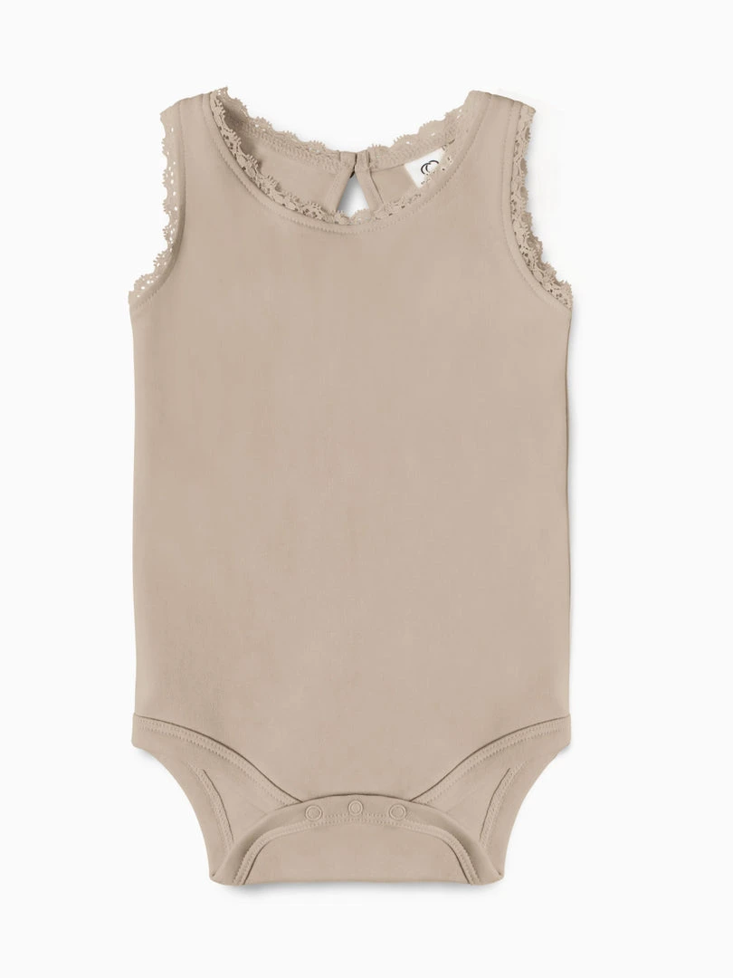 Colored Organics Lace Tank Bodysuit Baby (0-24m) 3 Colored Organics Lace Tank Bodysuit Baby (0-24m)