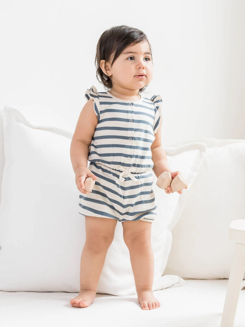 Colored Organics Baby (0-24m) Amelia Romper 3 Colored Organics Baby (0-24m) Amelia Romper