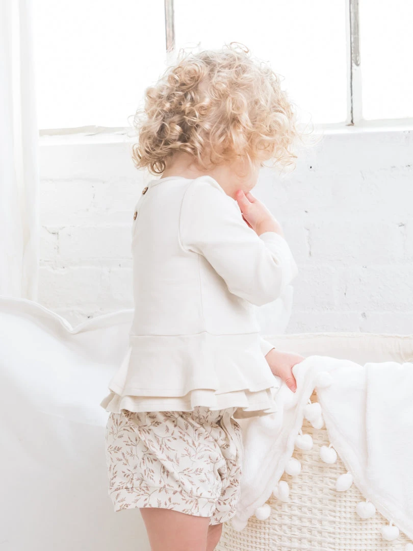 Colored Organics Baby (0-24m) Edith Ruffle Hem Top 5 Colored Organics Baby (0-24m) Edith Ruffle Hem Top