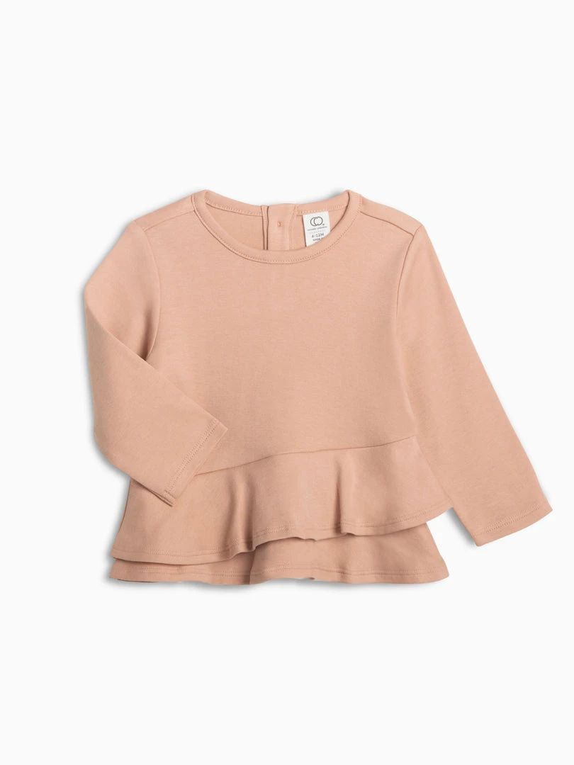 Colored Organics Baby (0-24m) Edith Ruffle Hem Top 6 Colored Organics Baby (0-24m) Edith Ruffle Hem Top