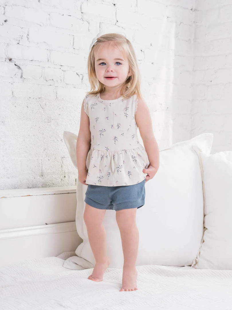 Colored Organics Peplum Tank Baby (0-24m) 3 Colored Organics Peplum Tank Baby (0-24m)