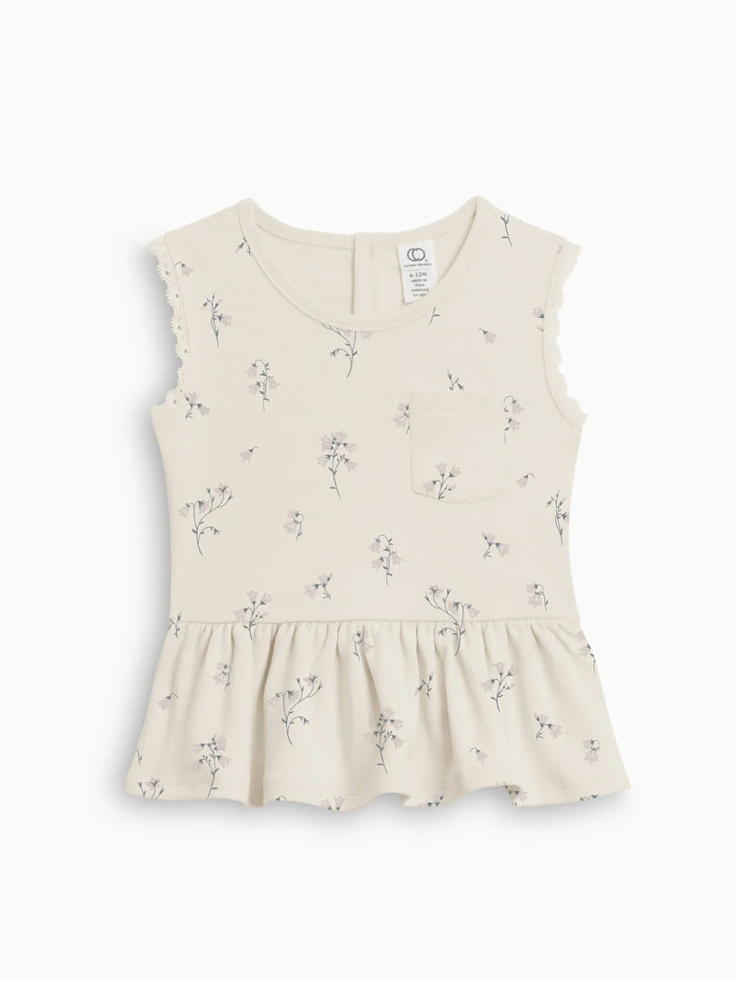 Colored Organics Peplum Tank Baby (0-24m) 4 Colored Organics Peplum Tank Baby (0-24m)