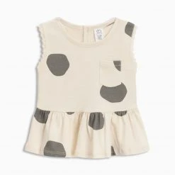 Colored Organics Peplum Tank