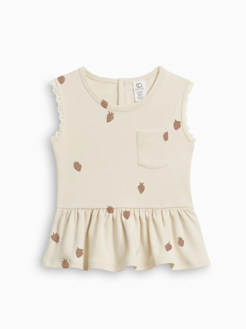 Colored Organics Peplum Tank Baby (0-24m) 5 Colored Organics Peplum Tank Baby (0-24m)
