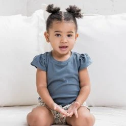 Colored Organics Pearl Petal Sleeve Top Baby (0-24m)