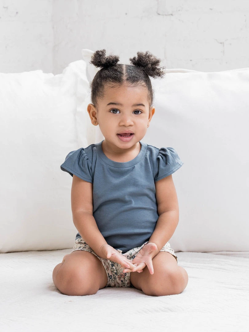 Colored Organics Pearl Petal Sleeve Top Baby (0-24m) 3 Colored Organics Pearl Petal Sleeve Top Baby (0-24m)