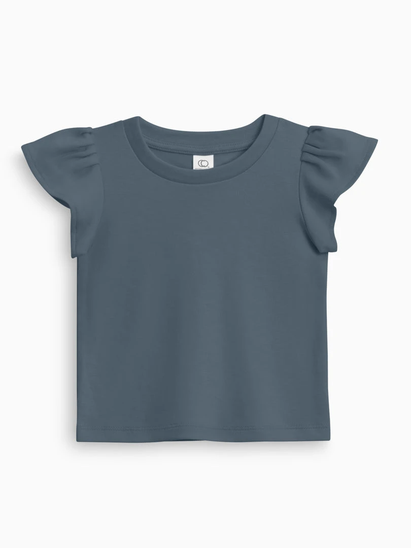 Colored Organics Pearl Petal Sleeve Top Baby (0-24m) 4 Colored Organics Pearl Petal Sleeve Top Baby (0-24m)