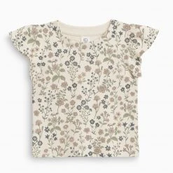 Colored Organics Pearl Petal Sleeve Top Baby (0-24m) 9 Colored Organics Pearl Petal Sleeve Top Baby (0-24m)