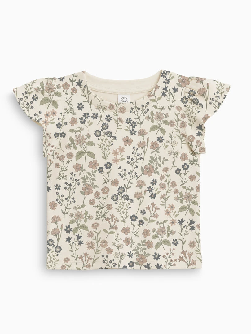 Colored Organics Pearl Petal Sleeve Top Baby (0-24m) 6 Colored Organics Pearl Petal Sleeve Top Baby (0-24m)