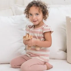 Colored Organics Baby (0-24m) Pearl Petal Sleeve Top