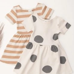 Colored Organics Stell Short Sleeve Swing Dress Baby (0-24m) 13 Colored Organics Stell Short Sleeve Swing Dress Baby (0-24m)