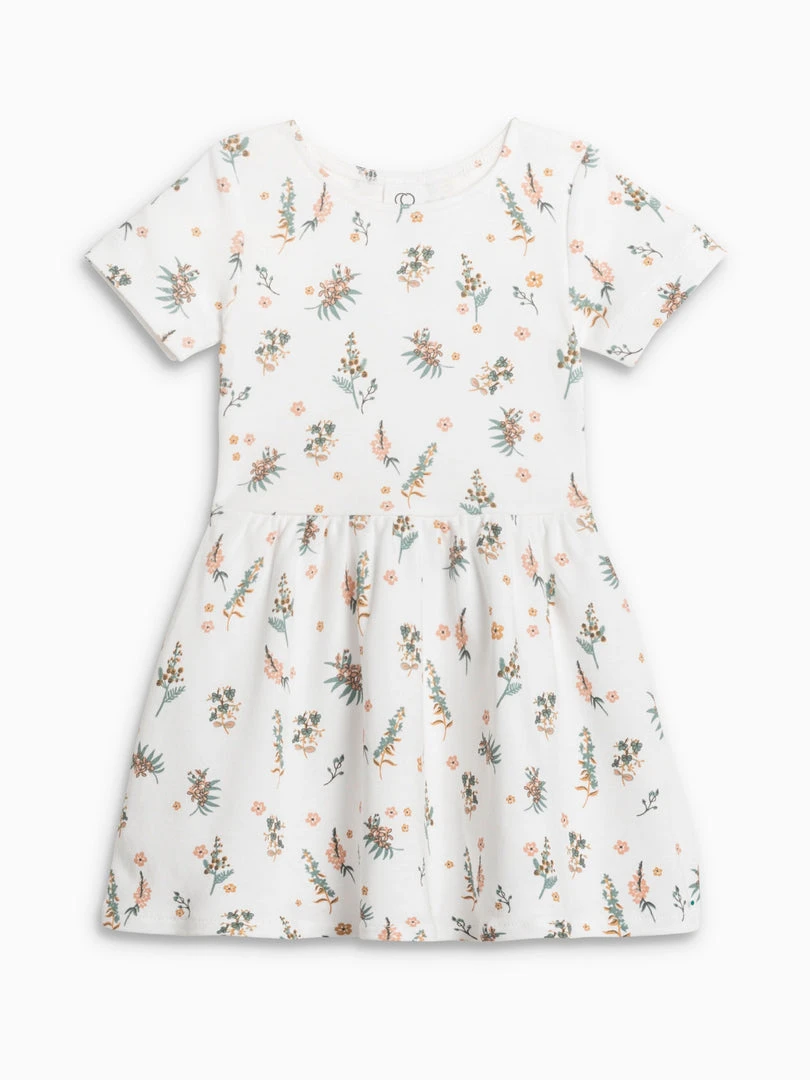 Colored Organics Stell Short Sleeve Swing Dress Baby (0-24m) 4 Colored Organics Stell Short Sleeve Swing Dress Baby (0-24m)