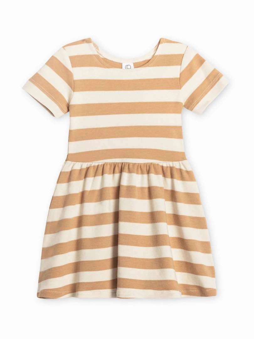 Colored Organics Stell Short Sleeve Swing Dress Baby (0-24m) 7 Colored Organics Stell Short Sleeve Swing Dress Baby (0-24m)