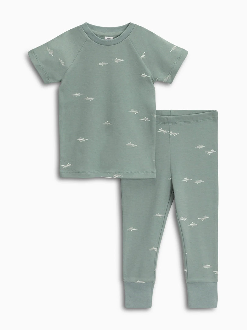 Colored Organics Organic Short Sleeve Jammies Baby (0-24m) 16 Colored Organics Organic Short Sleeve Jammies Baby (0-24m)