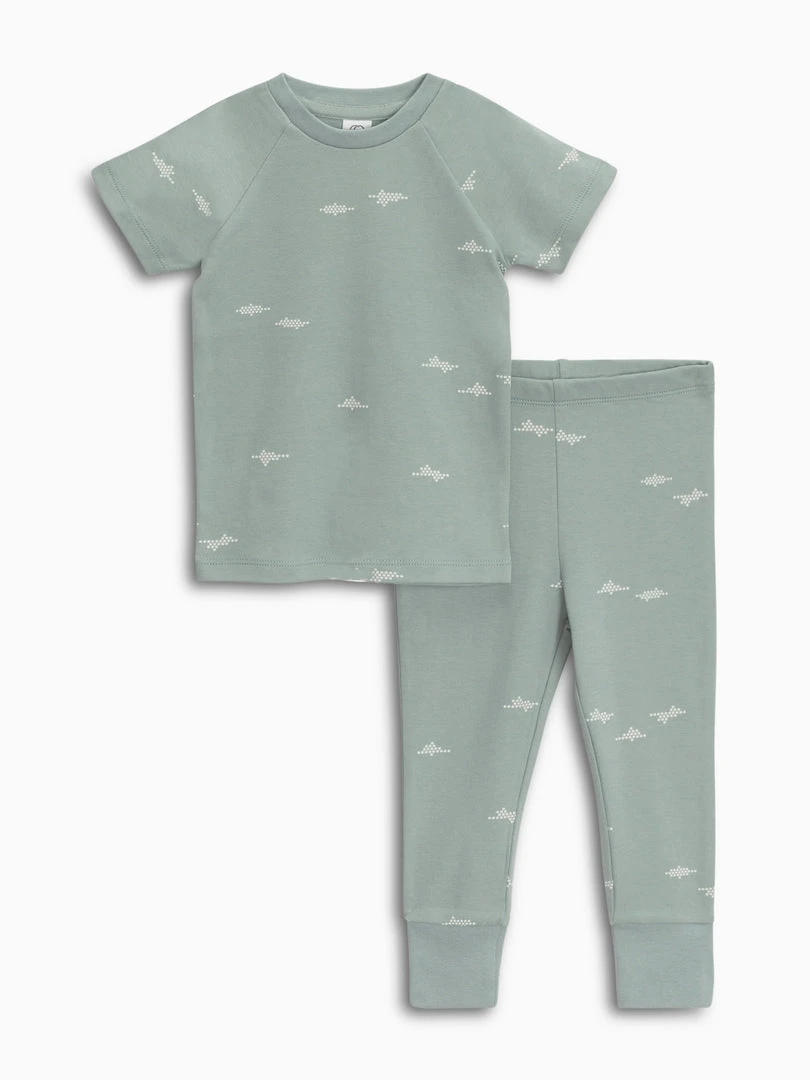 Colored Organics Short Sleeve Jammies 6 Colored Organics Short Sleeve Jammies