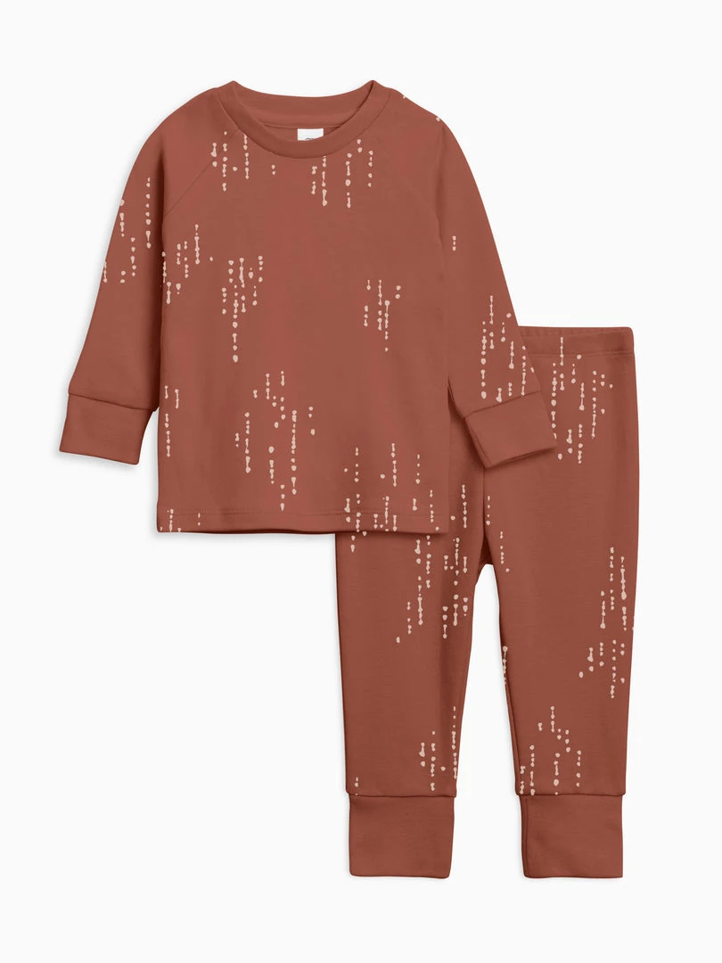 Colored Organics Sleepwear Kids Long Sleeve Jammies 5 Colored Organics Sleepwear Kids Long Sleeve Jammies