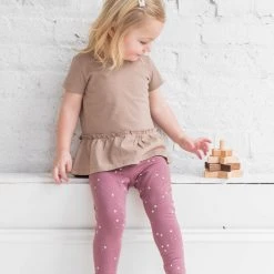 Colored Organics Short Sleeve Peplum Top