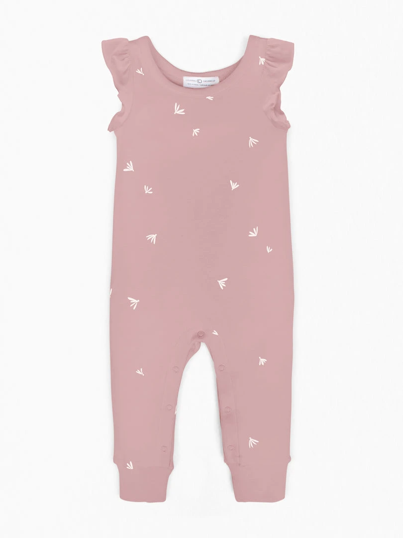 Colored Organics Flutter Sleeve Romper 5 Colored Organics Flutter Sleeve Romper