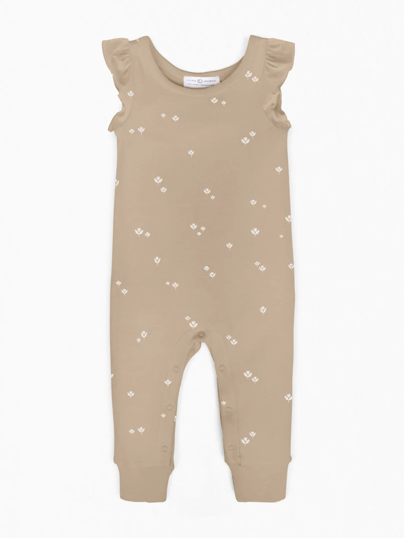 Colored Organics Flutter Sleeve Romper 3 Colored Organics Flutter Sleeve Romper