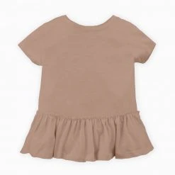 Colored Organics Short Sleeve Peplum Top