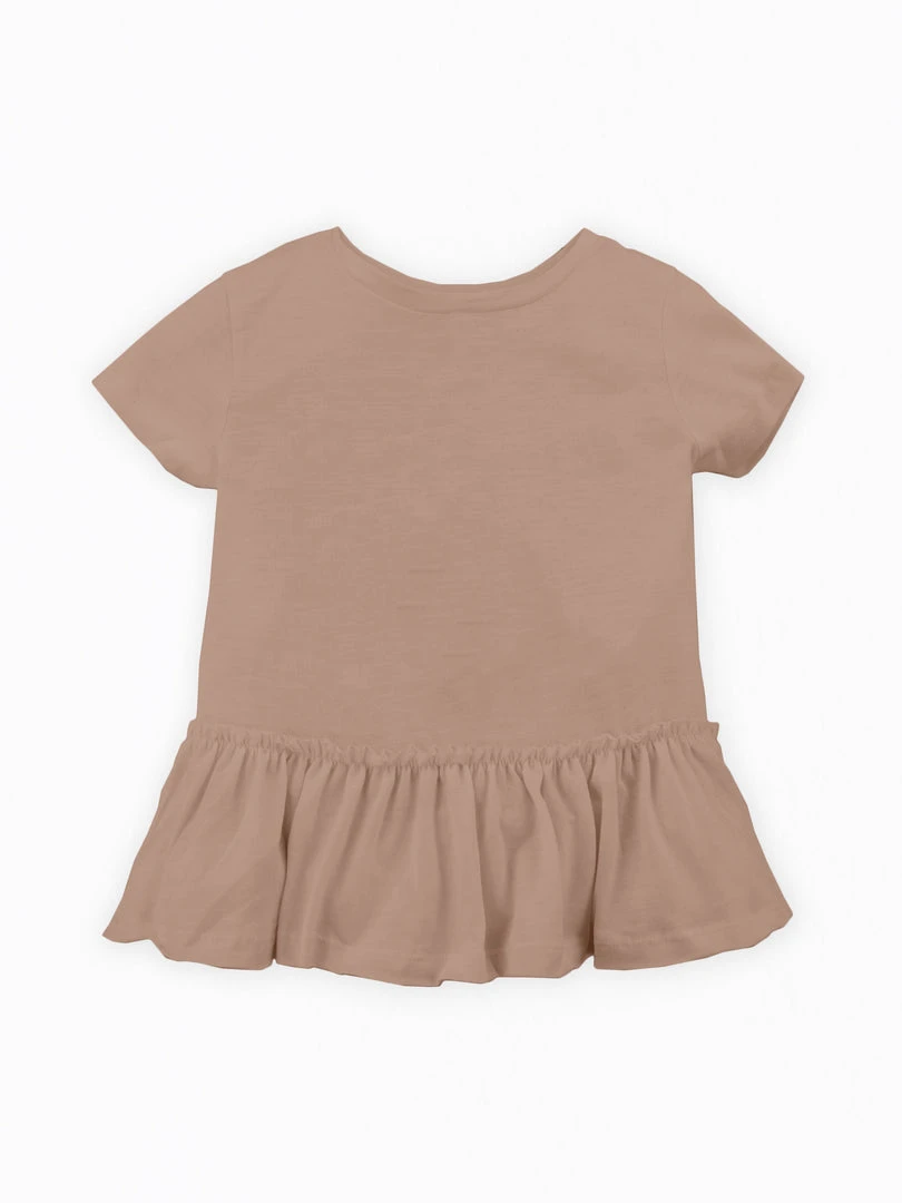 Colored Organics Short Sleeve Peplum Top 4 Colored Organics Short Sleeve Peplum Top