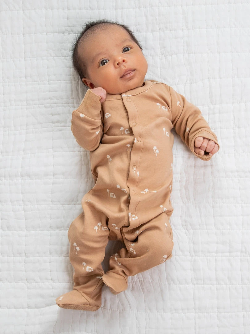 Colored Organics Skylar Footed Sleeper Baby (0-24m) 4 Colored Organics Skylar Footed Sleeper Baby (0-24m)