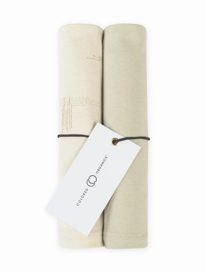 Colored Organics Baby (0-24m) Burp Cloths - 2 Pack 6 Colored Organics Baby (0-24m) Burp Cloths - 2 Pack