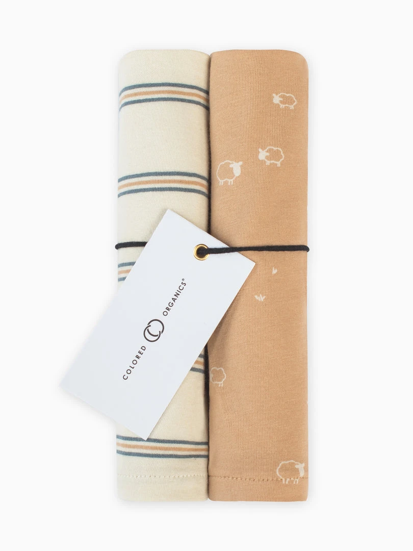 Colored Organics Baby (0-24m) Burp Cloths - 2 Pack 5 Colored Organics Baby (0-24m) Burp Cloths - 2 Pack