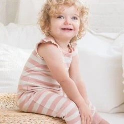 Colored Organics Flora Flutter Sleeve Romper 10 Colored Organics Flora Flutter Sleeve Romper