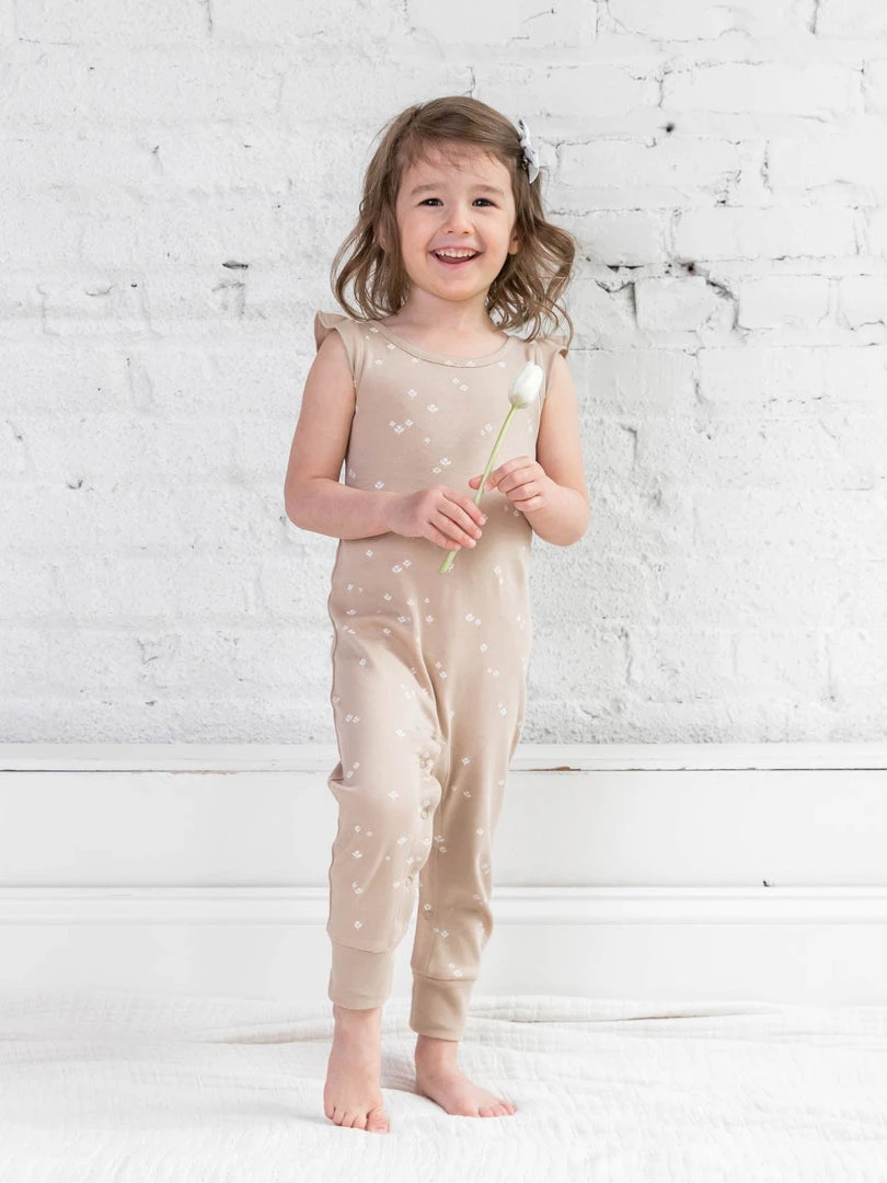 Colored Organics Flutter Sleeve Romper 4 Colored Organics Flutter Sleeve Romper