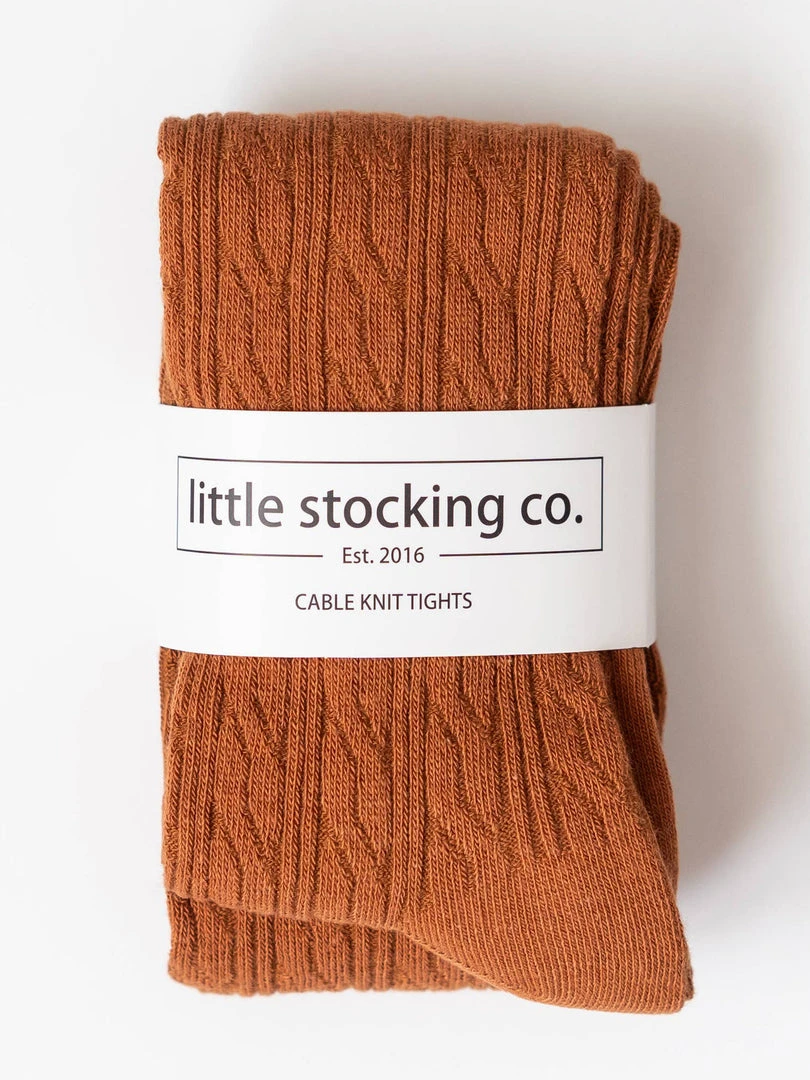 Little Stocking Co Cable Knit Tights Baby (0-24m) 5 Little Stocking Co Cable Knit Tights Baby (0-24m)
