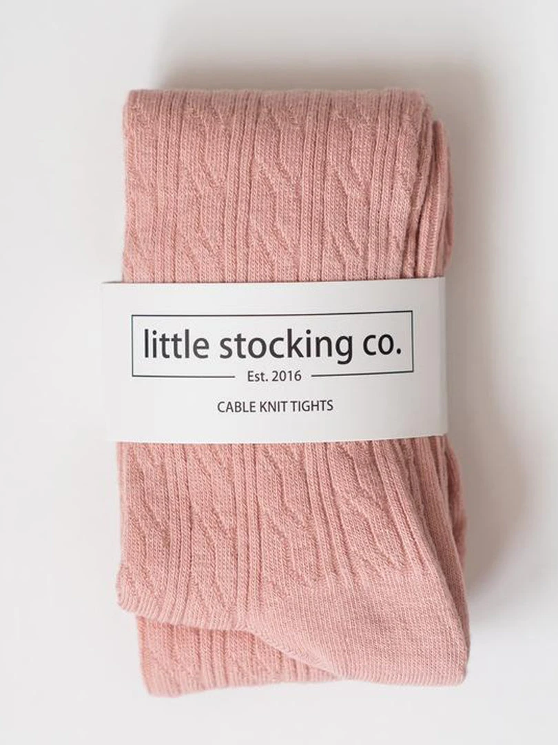 Little Stocking Co Cable Knit Tights Baby (0-24m) 6 Little Stocking Co Cable Knit Tights Baby (0-24m)