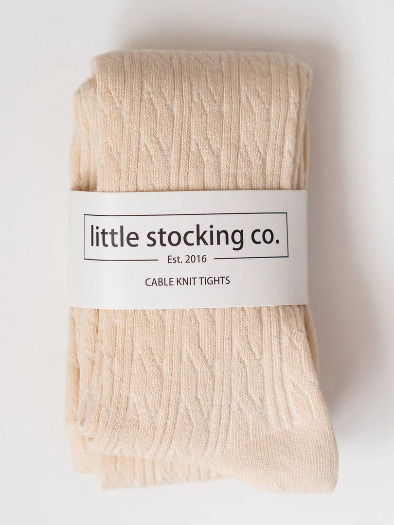 Little Stocking Co Cable Knit Tights Baby (0-24m) 3 Little Stocking Co Cable Knit Tights Baby (0-24m)