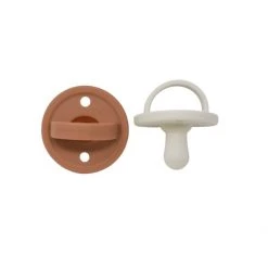The Dearest Grey 2 Pack Mod Silicone Pacifier Baby (0-24m)