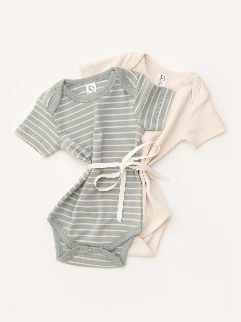 Colored Organics 2-Pack Short Sleeve Bodysuits 5 Colored Organics 2-Pack Short Sleeve Bodysuits